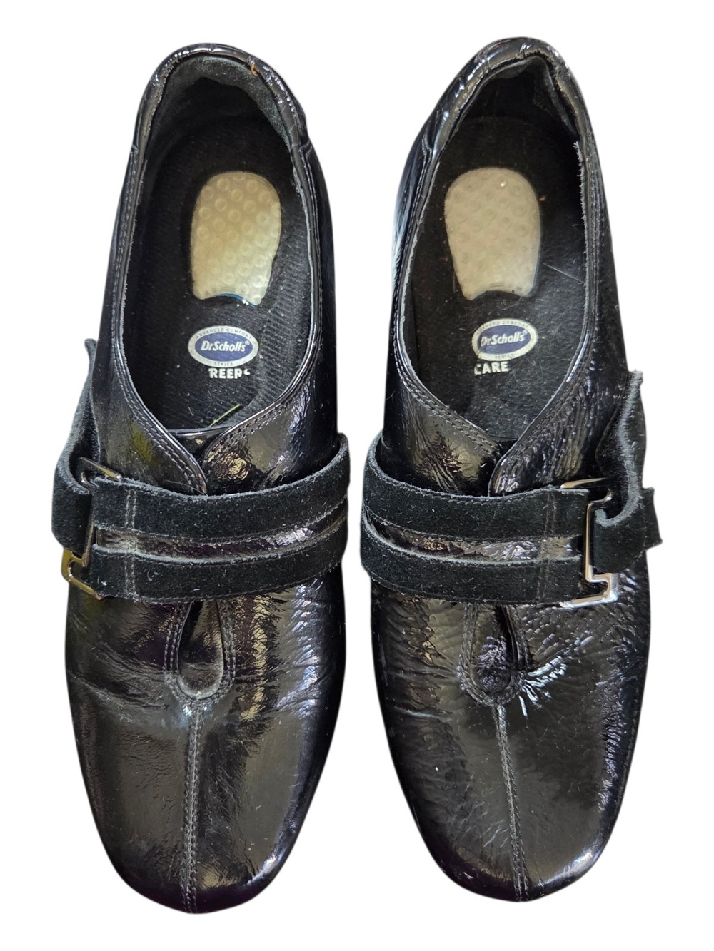 Clarks Black Patent Leather Mary Janes Size 8.5